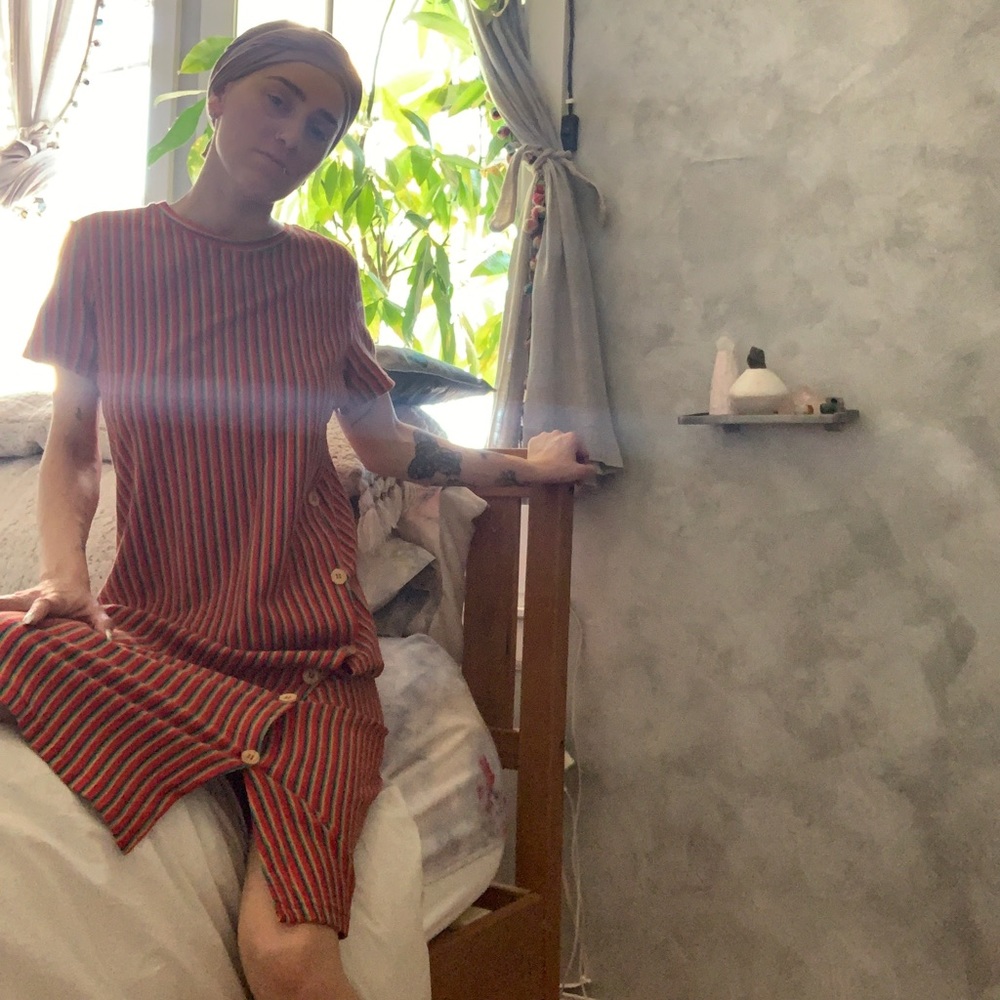 Multi tonal cotton dress